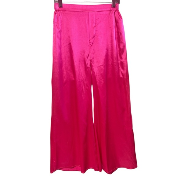NWT Elegant Pink Wide-Leg Trousers for Versatile Occasions - Picture 3 of 7